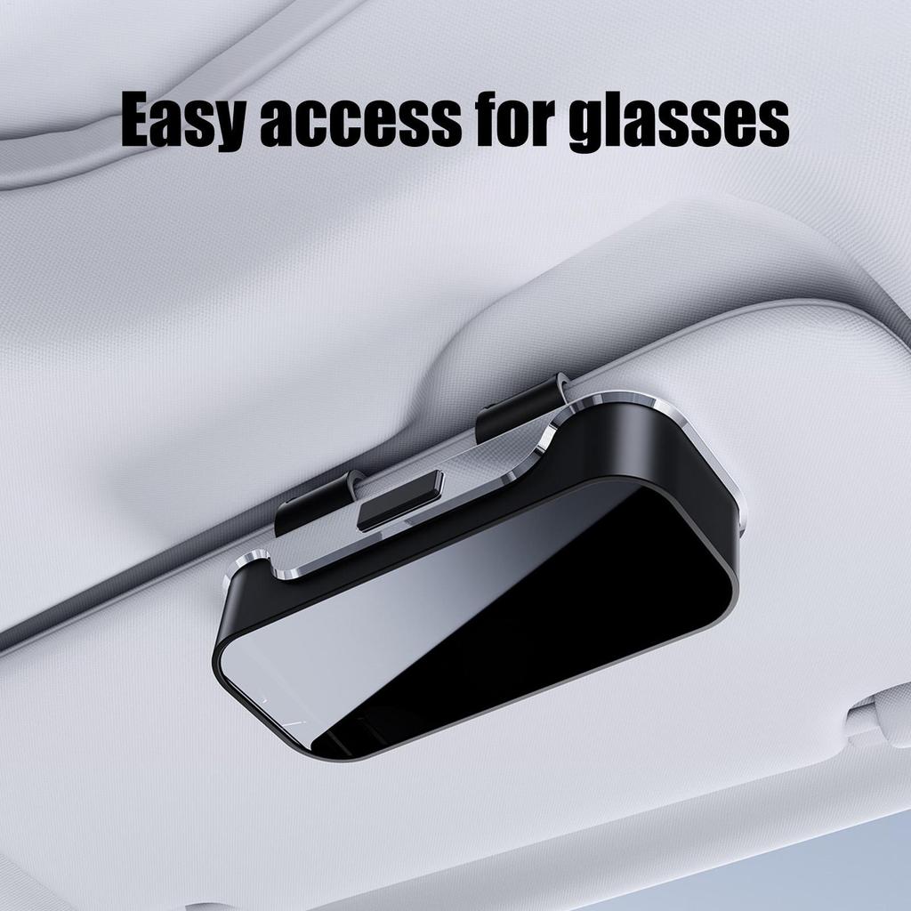 Glasses Holder For Car Enclosed Auto Protective Box Automotive Eyeglasses Storage Case For Truck Sedan Van Automotive Road Trip