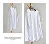 Lace Spliced Plus Size Pure Cotton Long Sleeve T-Shirt - Mid-Length Early Autumn Women's Top