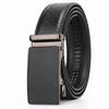 Men's Alloy Automatic Buckle Leather Belt - Cowhide Waist Belt for Trousers