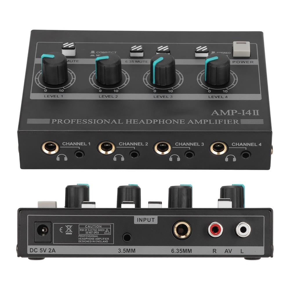 Multiple Inputs (for RCA/3.5mm/6.35mm) 4 Channel Headphone Amplifier  Podcast