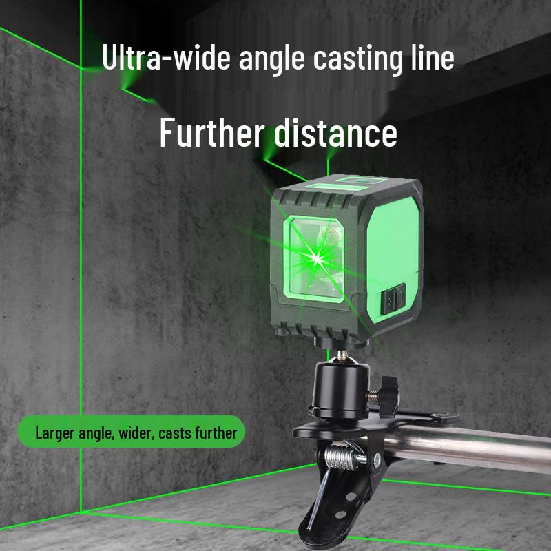 Compact Green Light Precision Infrared Line-Drawing Level for Home Use