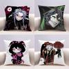 Game TFC Pierrot Harlequin Doublesided Print Pillow Case for Sofa Living Room Home Office Decor Protective Cover