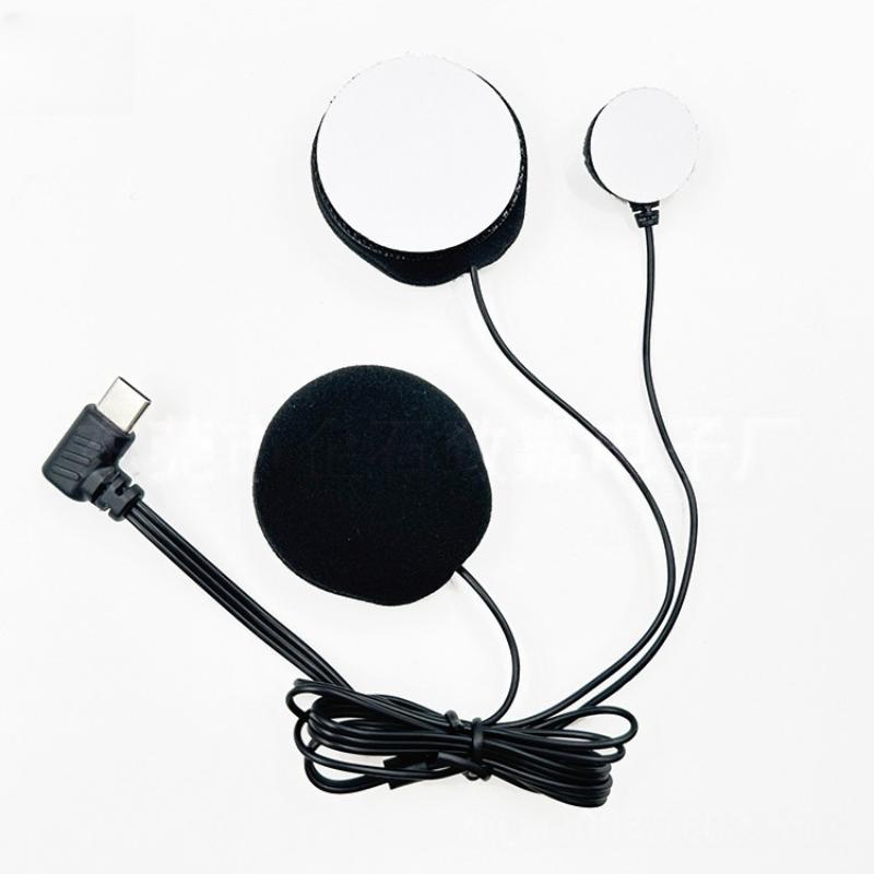 1ks Zástrčka typu C HD Redukce šumu Motocyklová celoobličejová helma Náhlavní souprava Mikrofon Měkký mikrofon pro E1/X1 Bluetooth