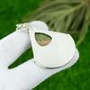 925 Silver Heart Chakra Unakite Gemstone Handcrafted Anniversary Bezel Pendant