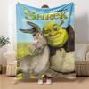 Shrek Theme Printed Blanket - Perfect for Couch, Bed, Travel & Outdoor Use | Machine Washable, Cozy & Durable.