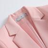 2025 Korean Style Women's Slim Fit Pink Blazer: Spring & Autumn Casual Suit Jacket