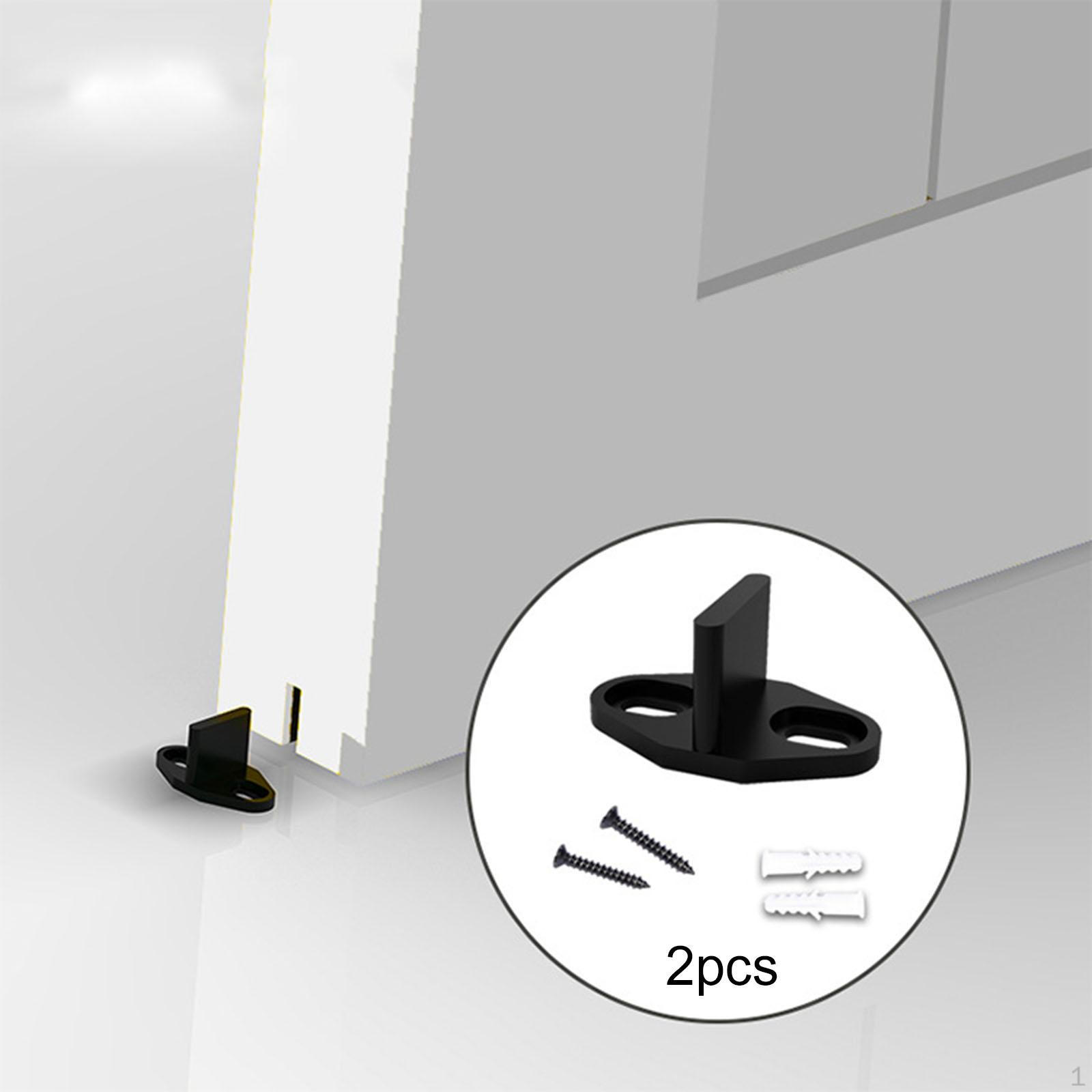 

2 Pack Sliding Barn Door Guides with Screws for Wooden Cabinet slotted