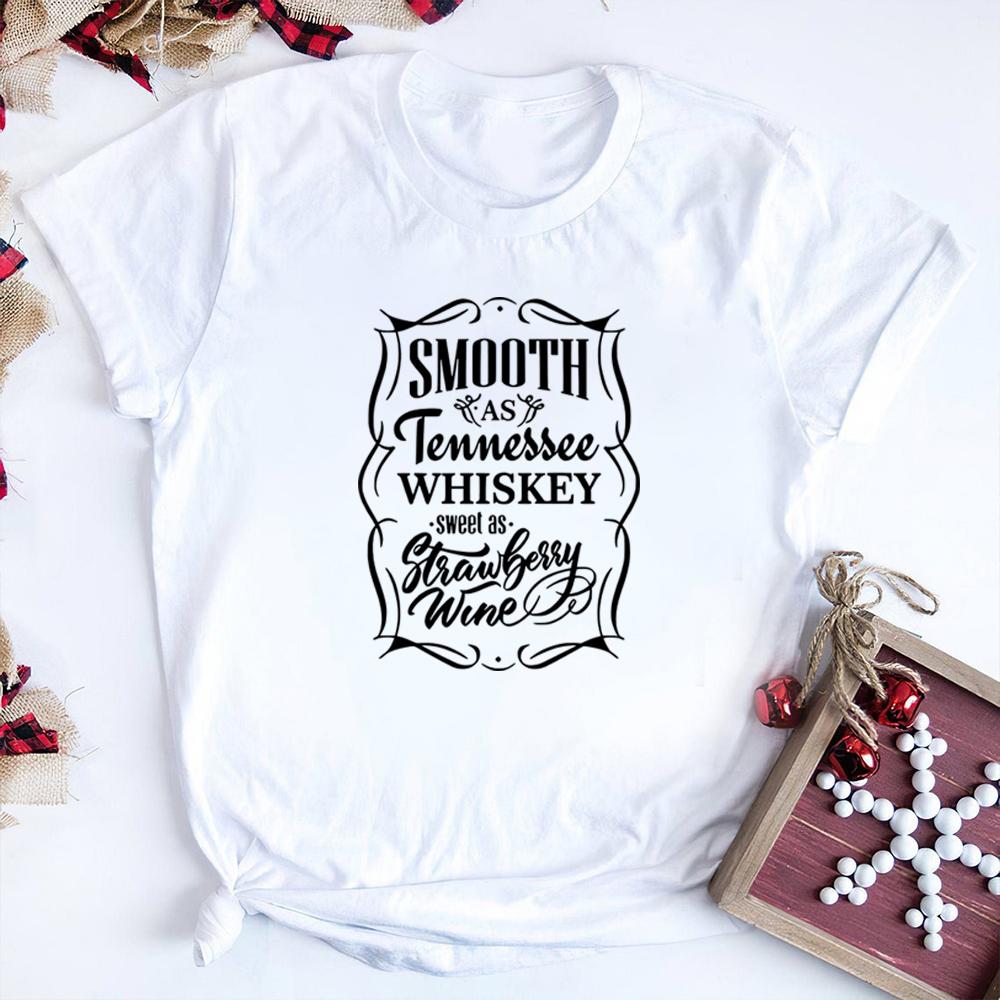 Smooth As Tennessee Whiskey Sweet As Strawberry Wine Shirt Country Music Rodeo Tshirt Unisex Country Life Tshirt Vintage Tops