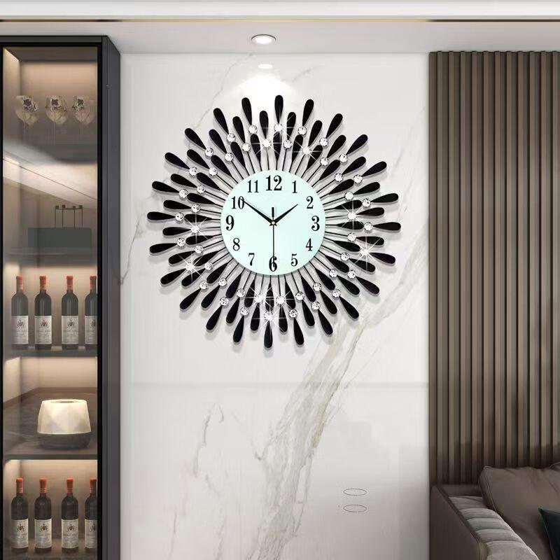 Jiujiuda 38CM Iron Art Decorative Wall Clock