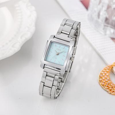 Fashion Light Luxury Women's Quartz Watch Alloy Steel Band Square Dial, Suitable for Women's Daily Wear, Christmas Gift