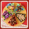 Creative Christmas Tree Snack Dish Set: Fruit Bowl, Nut Dish, Pastry, and Candy Dish