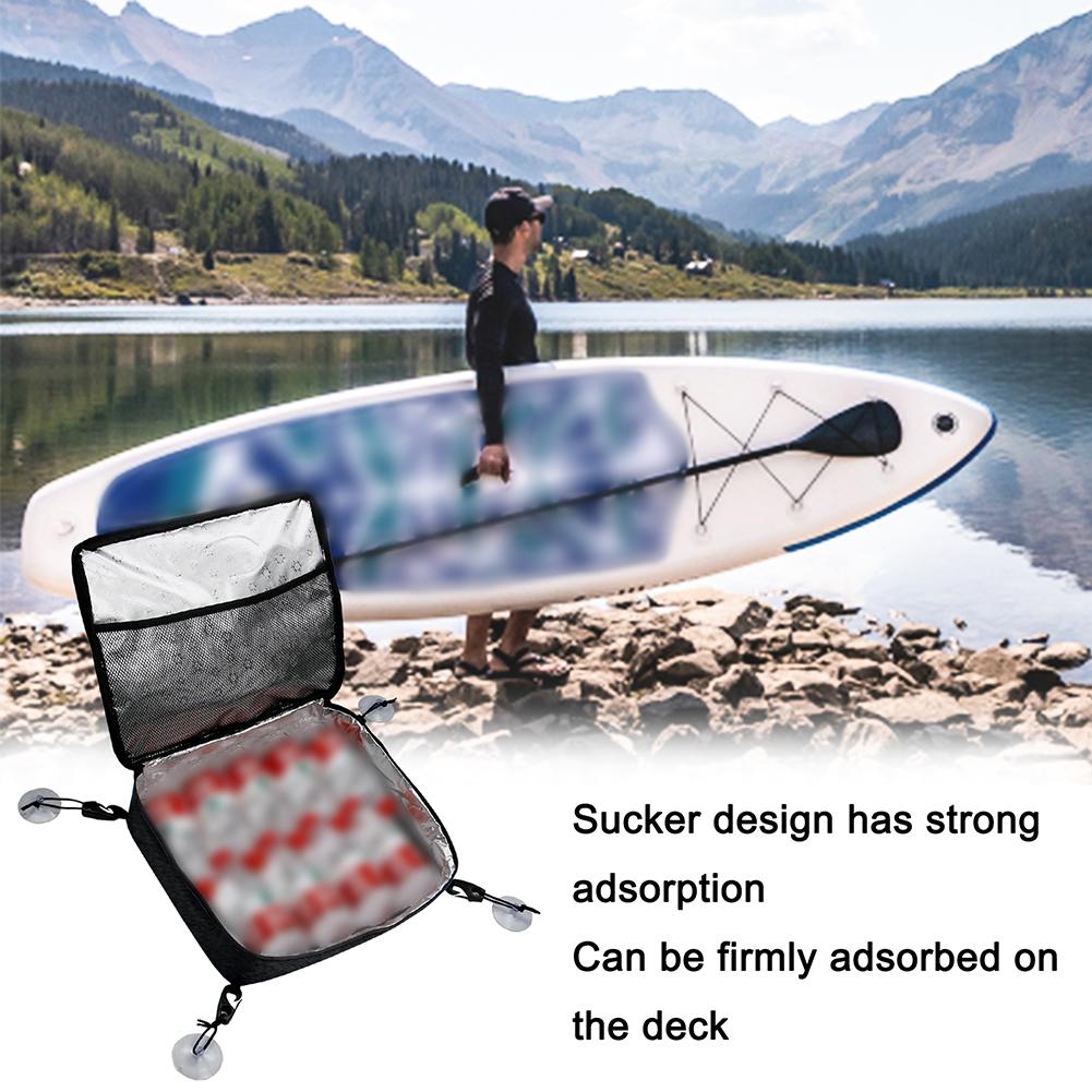 Outdoor Portable Ice Pack Water Proof Paddle Borad Cooler  Material Paddle Board Deck Bag With Mesh Top Pocket