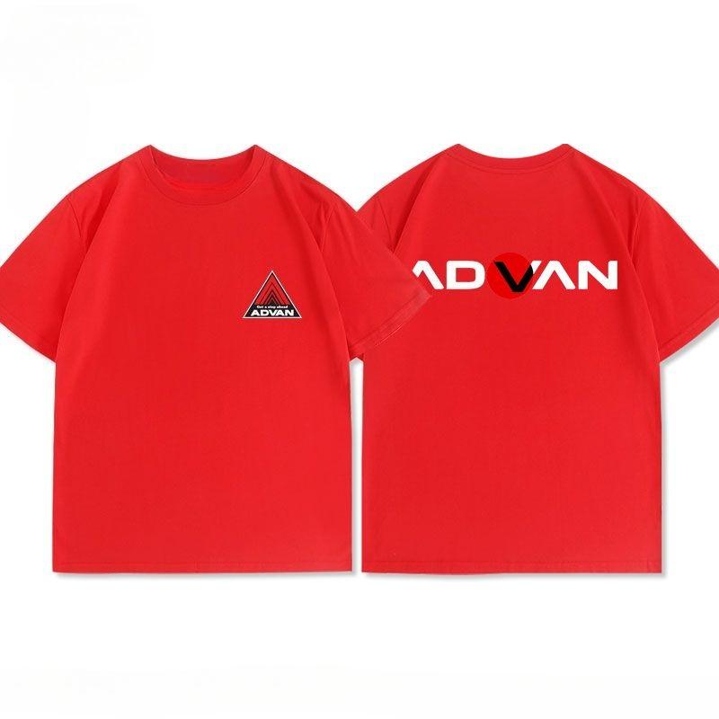 Japan JDM Modified Yokohama Advan Wheel Hub Short-sleeved Clothing Summer and WoCasual Wear Loose Cotton T-shirt