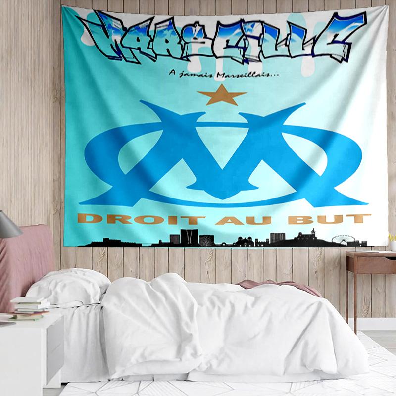 Marseille Wandteppich für Schlafzimmer Ästhetische Klassenzimmer-Wandteppiche Wandbehang für Wohnzimmer Studentenwohnheim Büro, Ideales Kreatives Geschenk