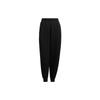 Knitted Sweatpants Women's Black Moderate Cuffed Pants HM7115