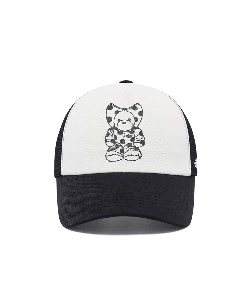 NICEGHOSTCLUB Devil Bear Mesh Cap_White(Ng2Gsuab26A)
