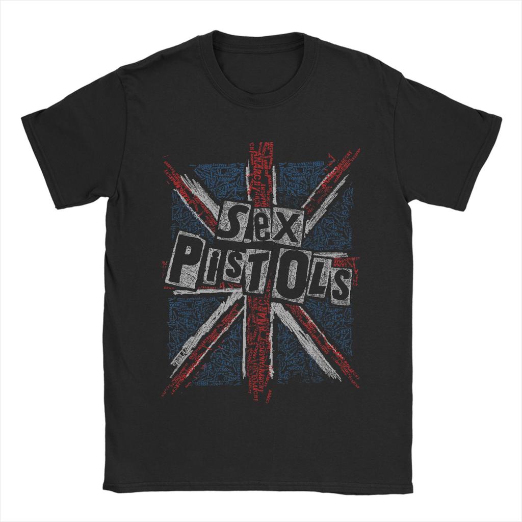 Sex Pistols Official God Save The Queen Red Stamp TShirt Unisex Vintage Round Collar Short Sleeve T Shirts 4XL 5XL Tops