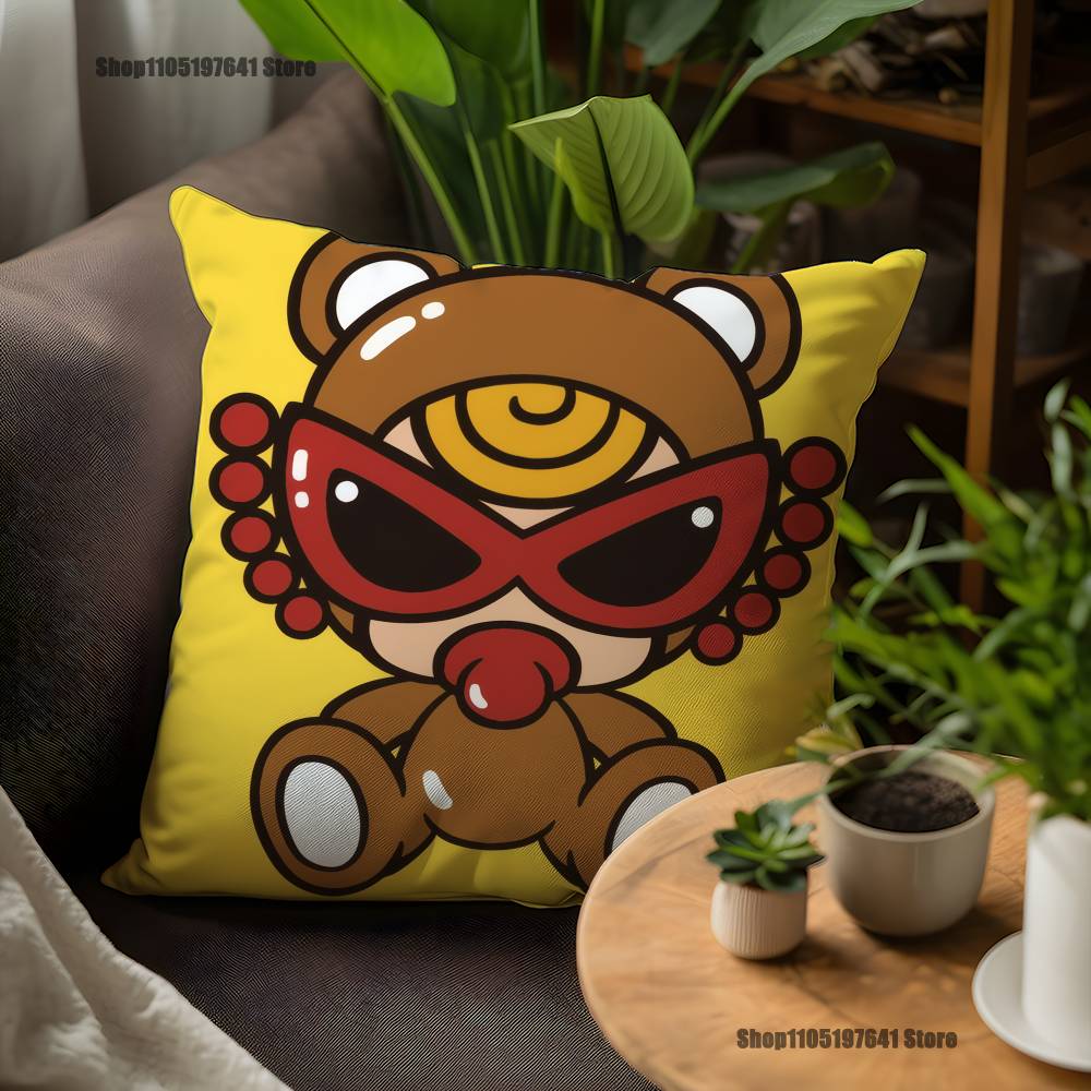 H-Hysteric M-MiniES Pillow Case For Sofa Decor Car Office Room Printing Cushion Cover Decorations and Protector