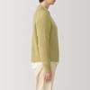 MUJI Andes Wool Mock Neck Light Size BA1P6A4A Women's Sweater, Yellow, L,