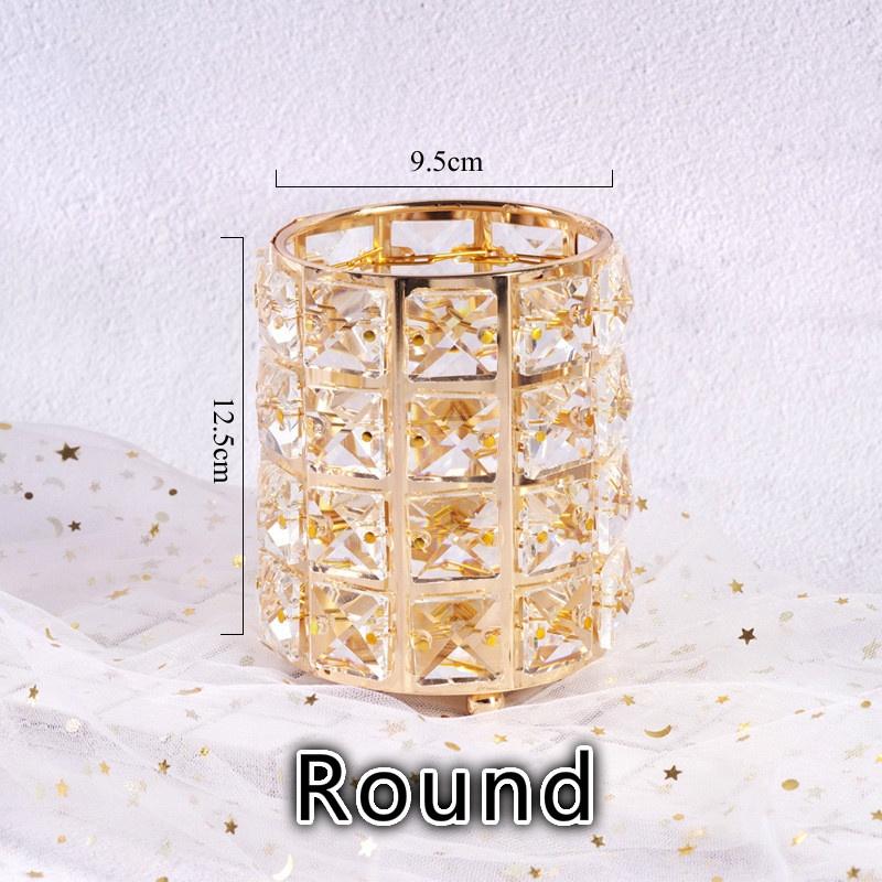Nordic Crystal Pen Holder Makeup Brush Nail Brush Storage Box Dressing Table Exquisite Decoration