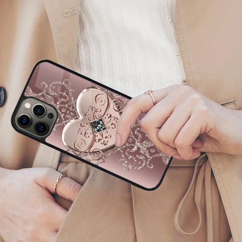 

Love Rose Gold Style Magnetic Phone Case For APPLE iPhone 17 Air 16 14 13 12 Pro Max 15 Plus Wireless Charge With MagSafe Cover iPhone 13mini