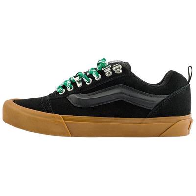 Knu Skool Resistentes à Abrasão Cano Baixo Tênis de Skate Unissex Preto VN000CRPB9M