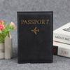 Id Holder With Airplane Clasp Pu Leather Travel Wallet, Multiple Card Slots Passport Holder Travel Passport Cover For Men Women