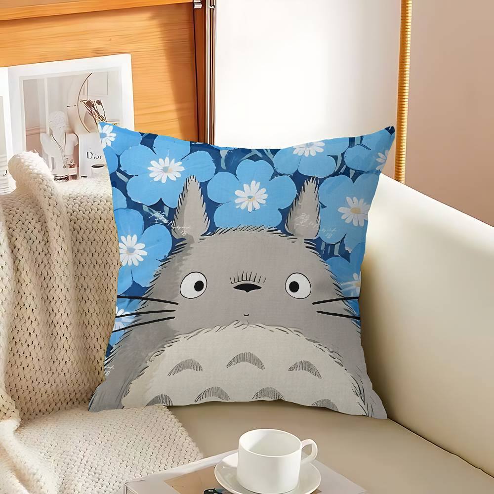 Federa Cuscino Anime Il Mio Vicino Totoro Pollici Arredamento Rustico Copricuscini Decorativi per Divano