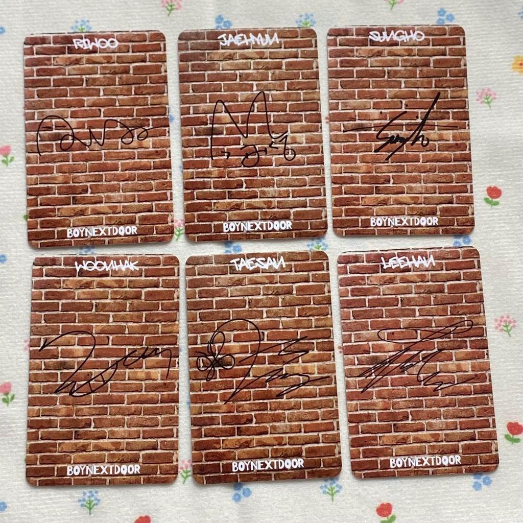 [USED] BOYNEXTDOOR WHO! Weverse trading cards (6 pieces)