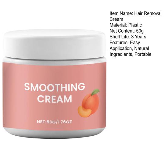 1/2 ks Krém na odstranění chloupků Hedvábně hladká pokožka Broskev Aloe Vera Heřmánek Avokádo Jemný Účinný Hydratační Odstraňovač chloupků