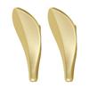 Alloy Leaf Shape Wall Hook Rustproof Door Hanger for Coat Hats Bags Bedroom Bathroom Entryway