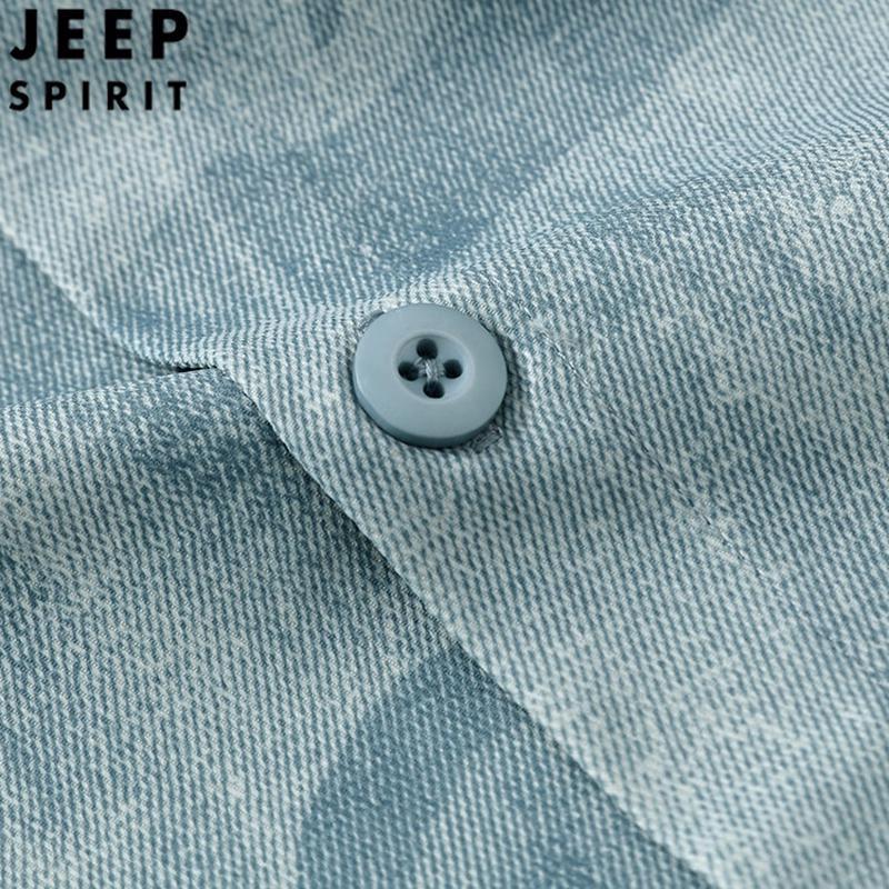 JEEP SPIRIT Men's Trendy Gradient Workwear Jacket