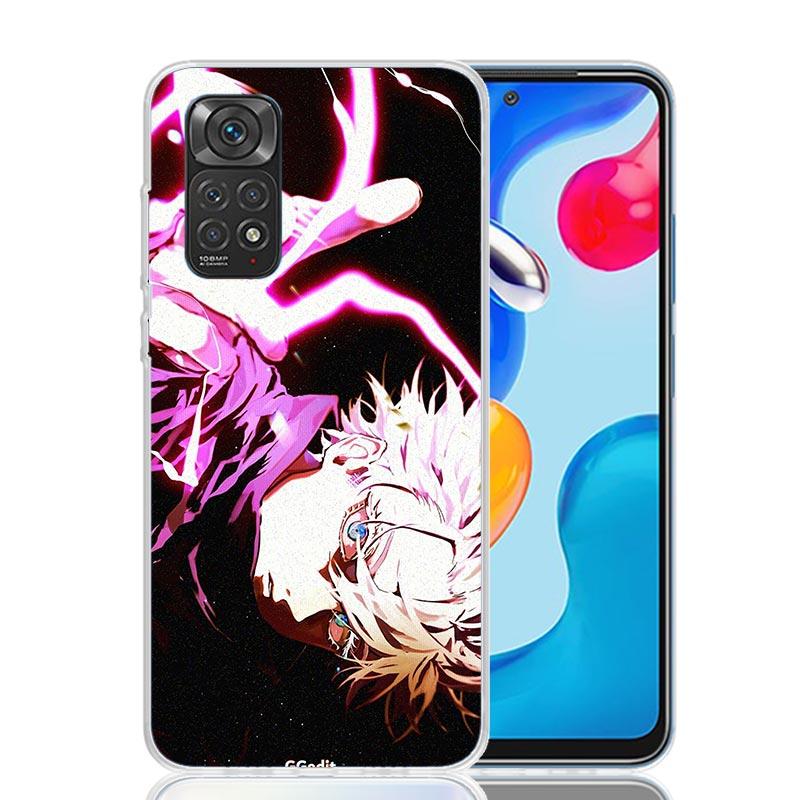 JujuKaisen Gojo Satoru Phone Case For Xiaomi Redmi Note 15 14 13 12S 12 Pro Plus 11S 11E 11 11T 10S 10 Art Soft Pattern Cover Re