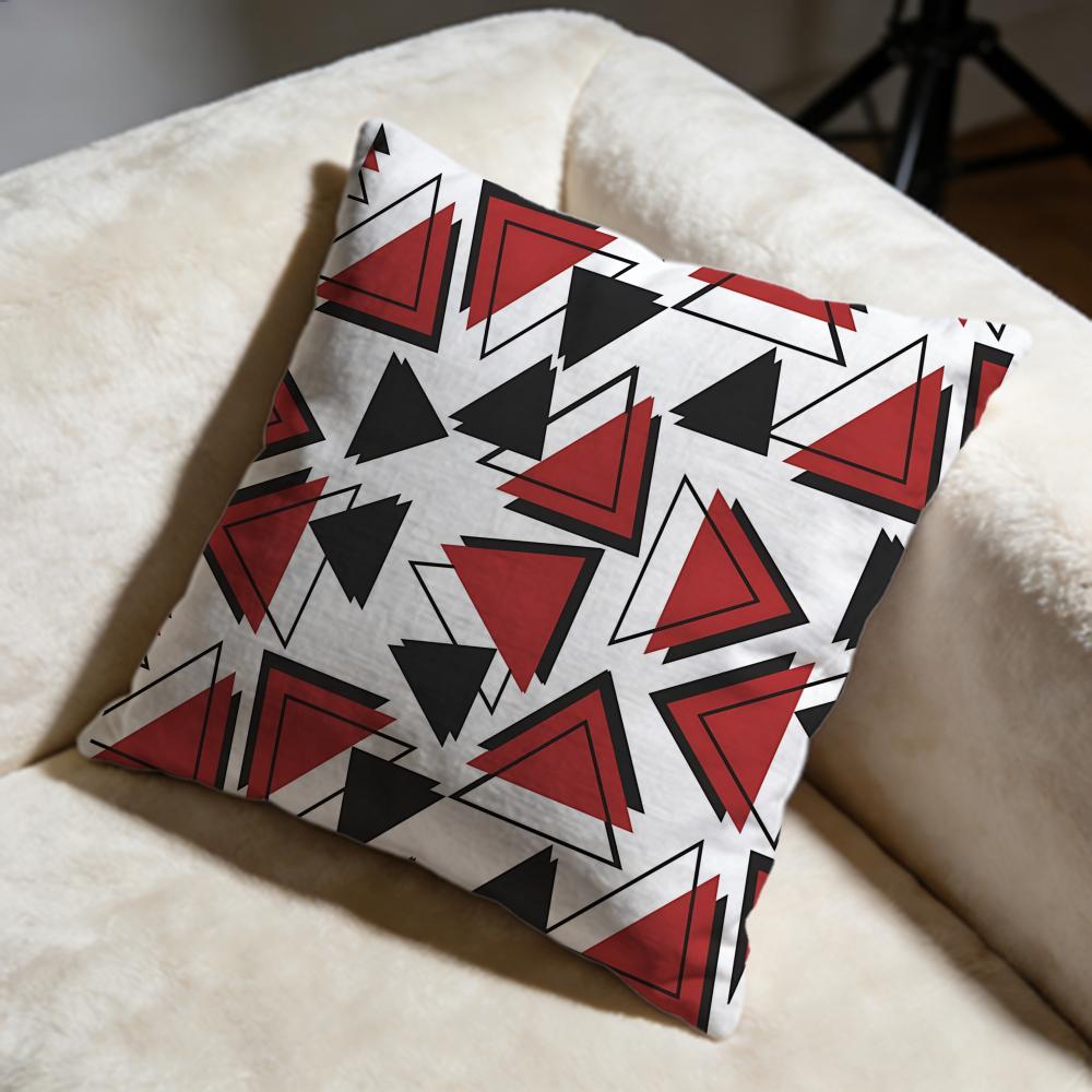 Triangle Cushion Cover Soft Decorative Pillow Case Suitable for Bedroom Sofa Car Travel Use