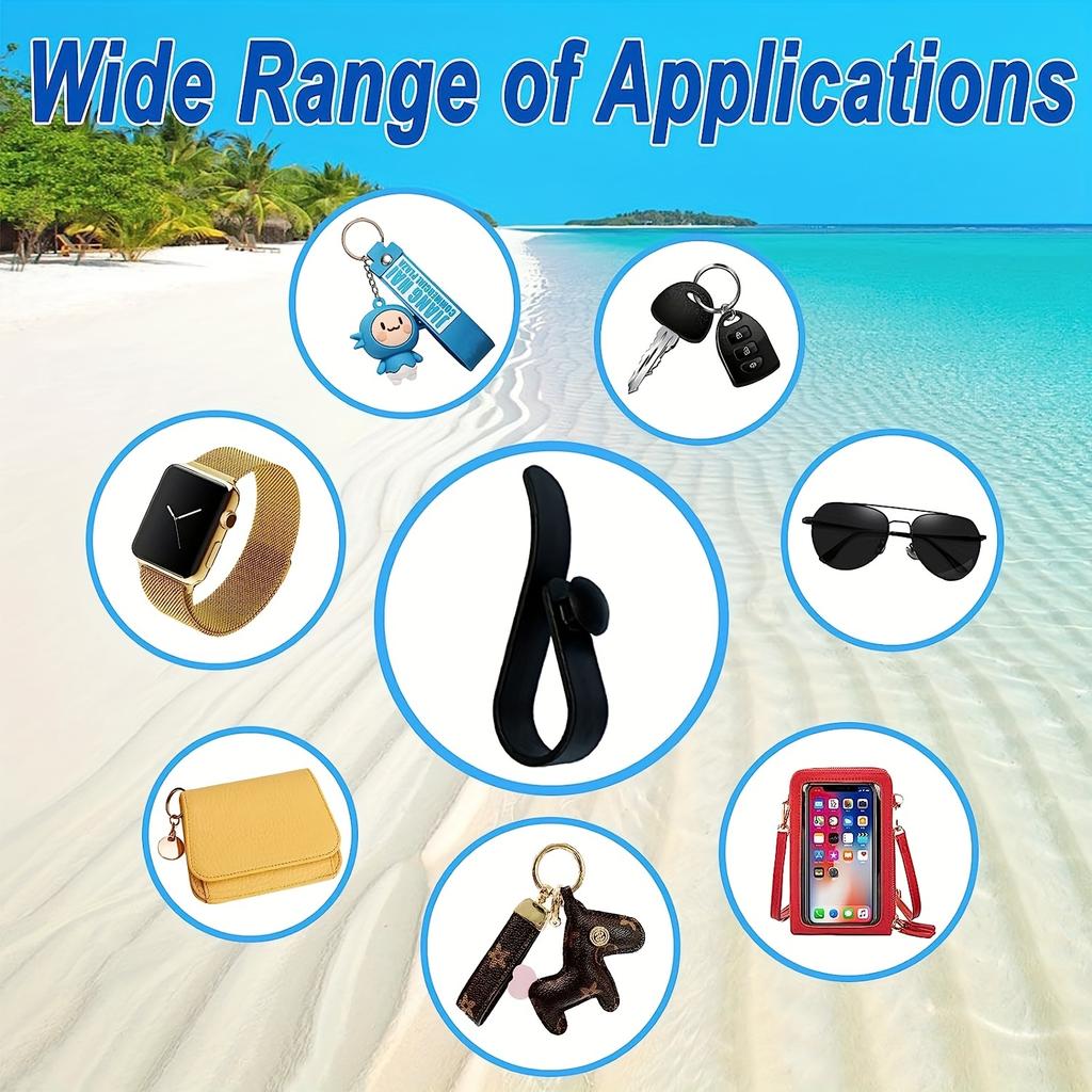 4Pcs Hooks for Bogg Bags, Accessories for Bogg Bag, Insert Keychain Holder Charms Organize Valuables for Beach Bag