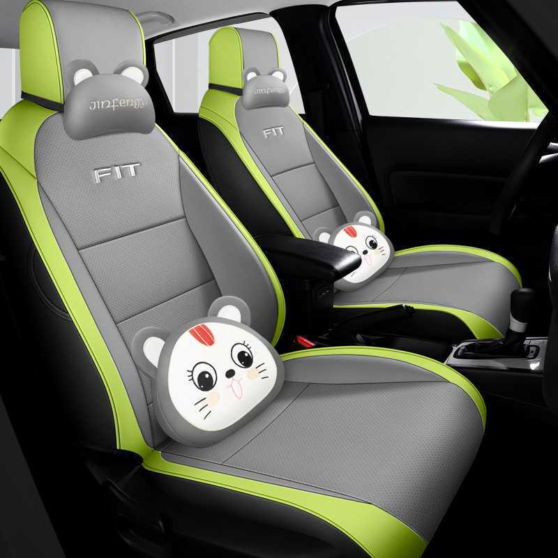 Honda Fit All-Season Full Coverage Car Seat Cover - Leather Design