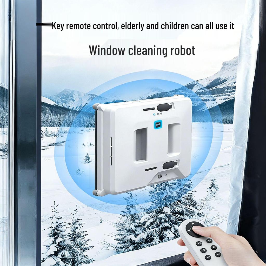 Robot Limpiacristales Eléctrico Inteligente con Mando a Distancia