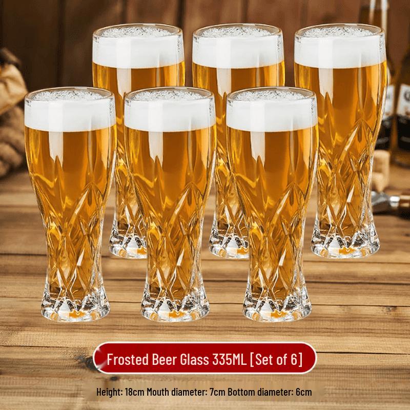 Xingduo Ice Flower Beer Glasses (Set of 6)
