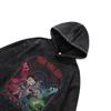 430G Heavy Cotton Washed Old Hooded Sweater American Retro Cartoon Printed Hoodie Jacket Men