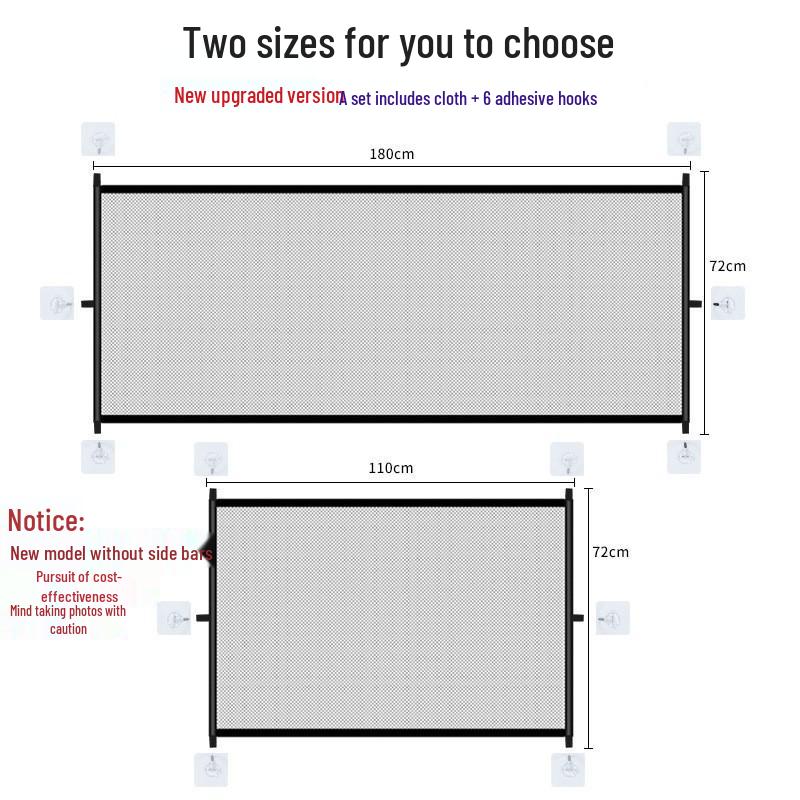 Portable Foldable Dog Fence: Punch-Free Pet Safety Net for Home