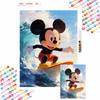 Mickey Mouse Surfing Diamond Painting Art Kit Handmade DIY Home Decor Gifts