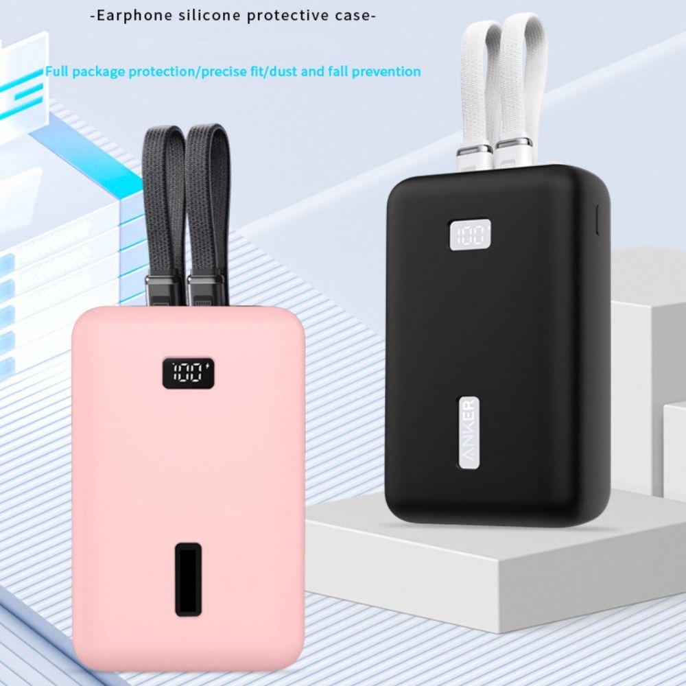 Silicone Portable Charger Protective Case Full Protective Cover for Anker Zolo 20000mAh 30W Travel