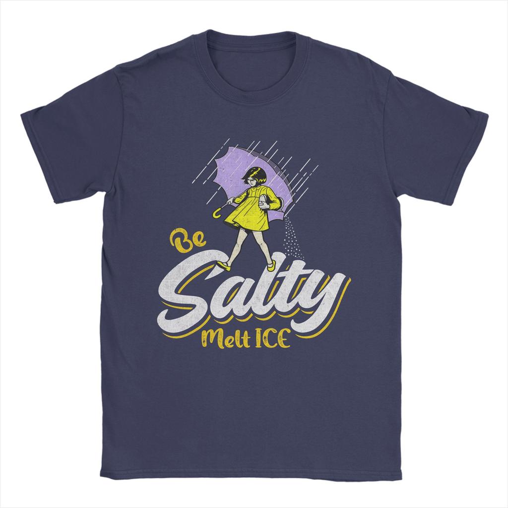 Oversized T Shirt Beach Be Salty Melt ICE  Fashion TShirts  Cotton Tshirt for Couple Y2K Funny Wholesale Short Sleeve Top Tees