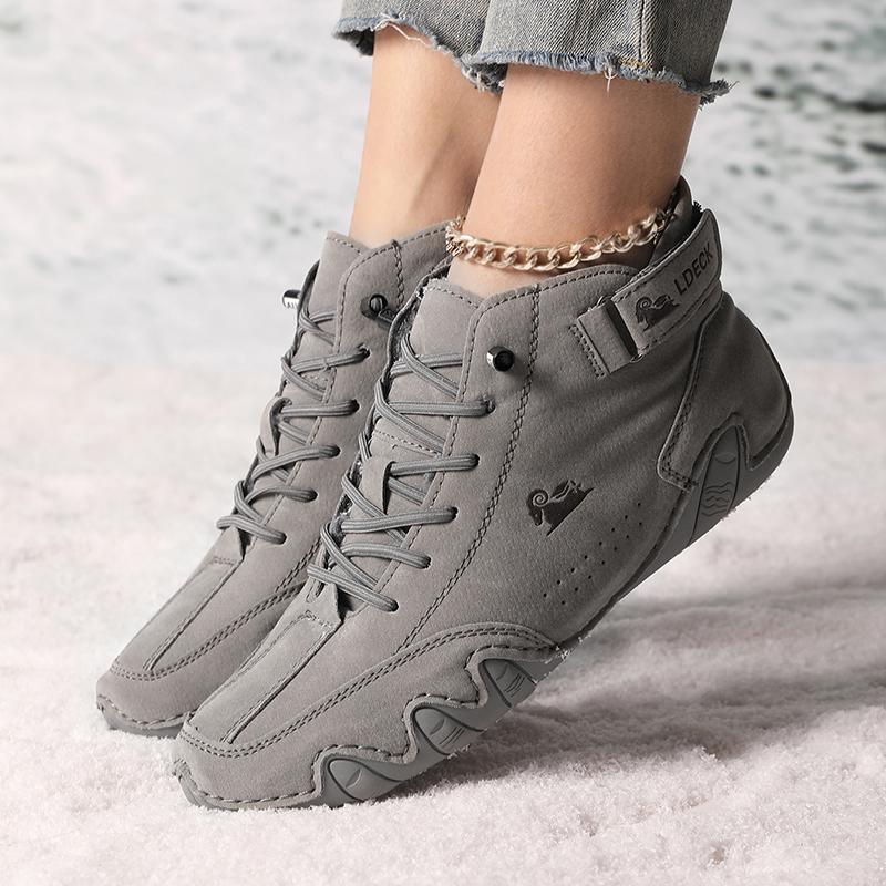 Women's High Top Sneakers Outdoor Casual Walking Boots for Autumn Free Shipping Ankle Boots Fashion Anti Slip Hiking Shoes Woman