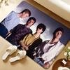 The S-smiths Band Floor Mat Soft Flannel Rug Non-Slip Absorbent Mat For Bathroom Bedroom Home Decor