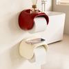 Wall Mounted Bathroom Roll Holder Plastic Toilet Paper Storage Box  Bathroom Organization Accessory