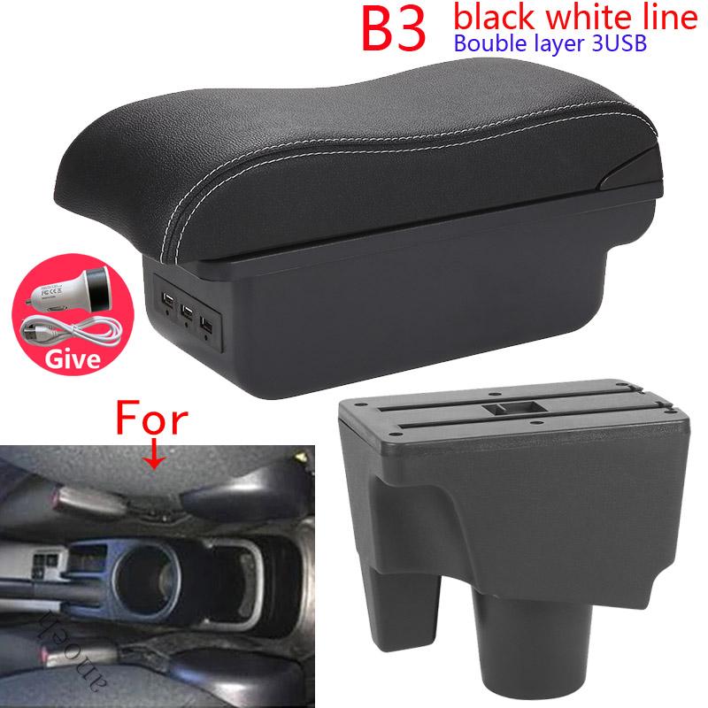 For Toyota Aqua Armrest For Toyota Prius C Aqua Car Armrest Box Curved Surface Car Accessorie Auto Storage Box leather Dedicated