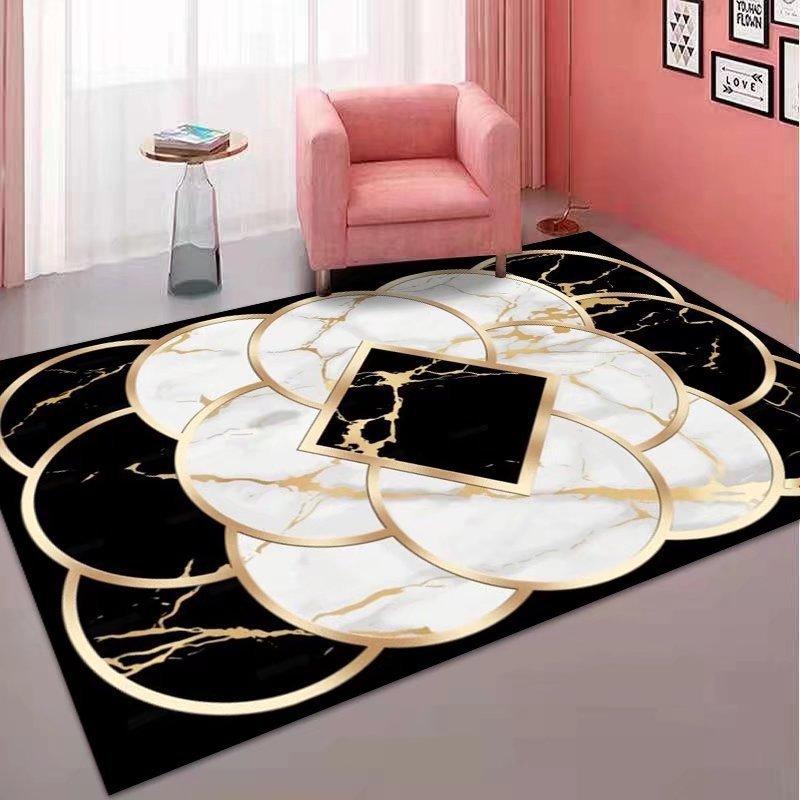 Irregular Marble Carpet Living Room Dirt Resistant Wear-resistant Easy To Maintain Carpet