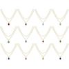 Elegant Double Layer Necklace Featuring December Birthstones And 18k Gold Plating Rectangular Design Neckchain For Women