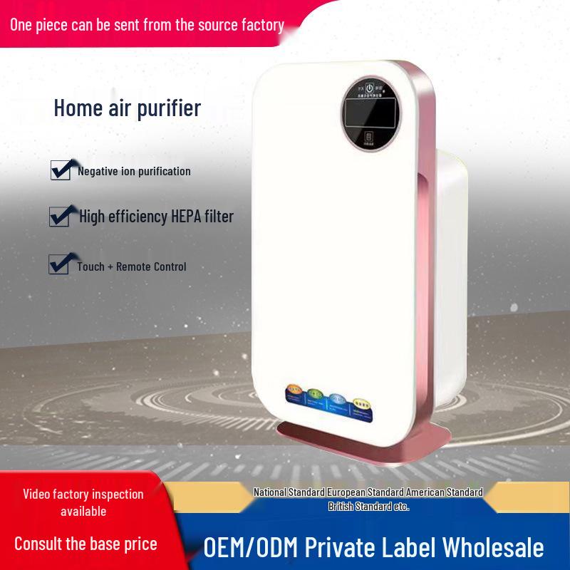 Smart Indoor Air Purifier with UV and Ion Technology for Aldehyde Removal